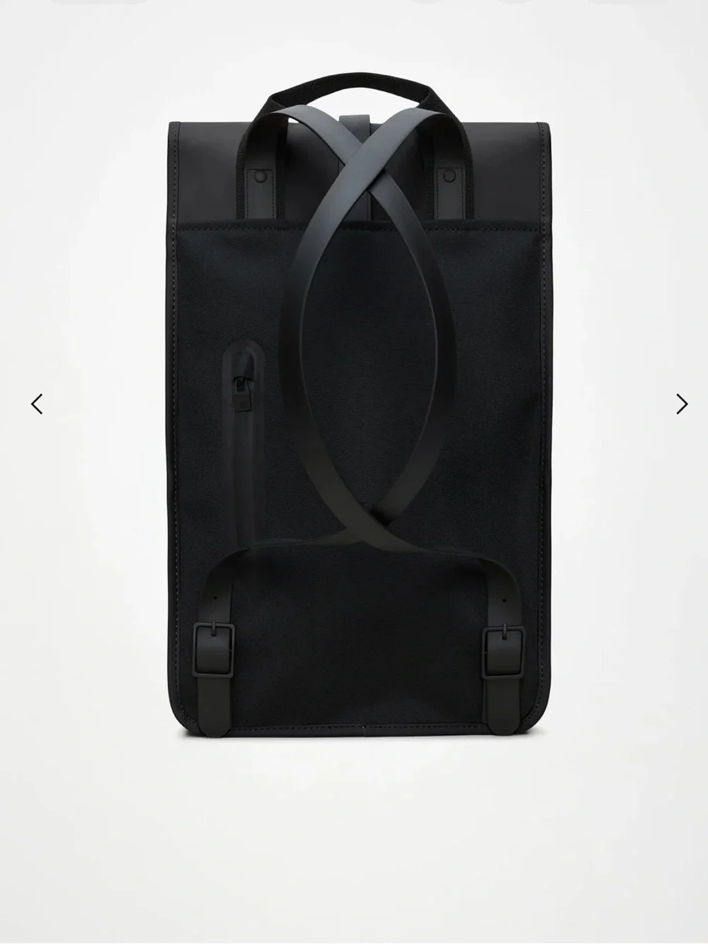 NWT Rains Unisex Black Backpack - Sleek Urban Carry 19.7 in x 4.7 in x 11.8 in
